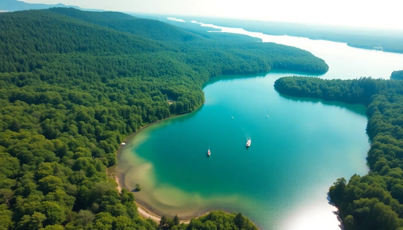 Drohnenvideos Brandenburg zeigen atemberaubende Landschaften mit Seen und Wäldern aus der Luft.