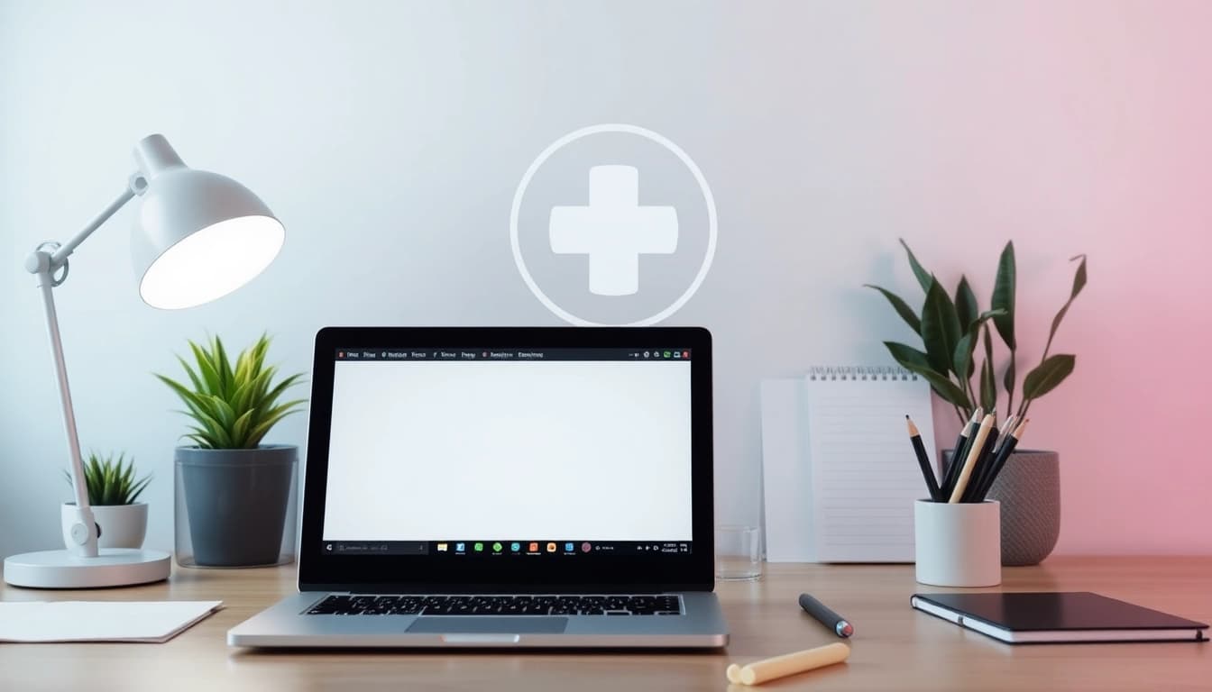 Marketing Pflegedienst: Professionelles Büro-Setup zur Verbesserung Ihrer Marketingstrategien im Pflegebereich.