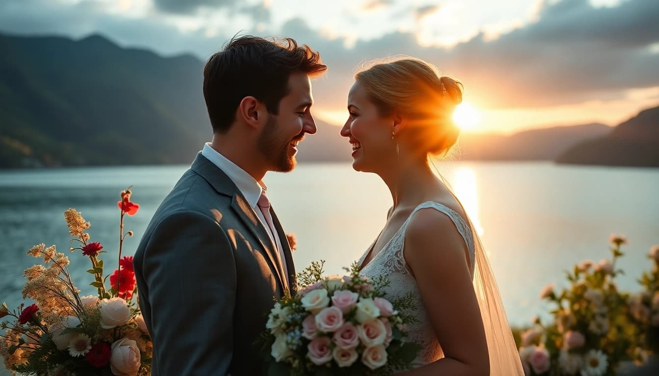 Hochzeitsfotograf Tegernsee festhält glückliche Momente in malerischer Umgebung.