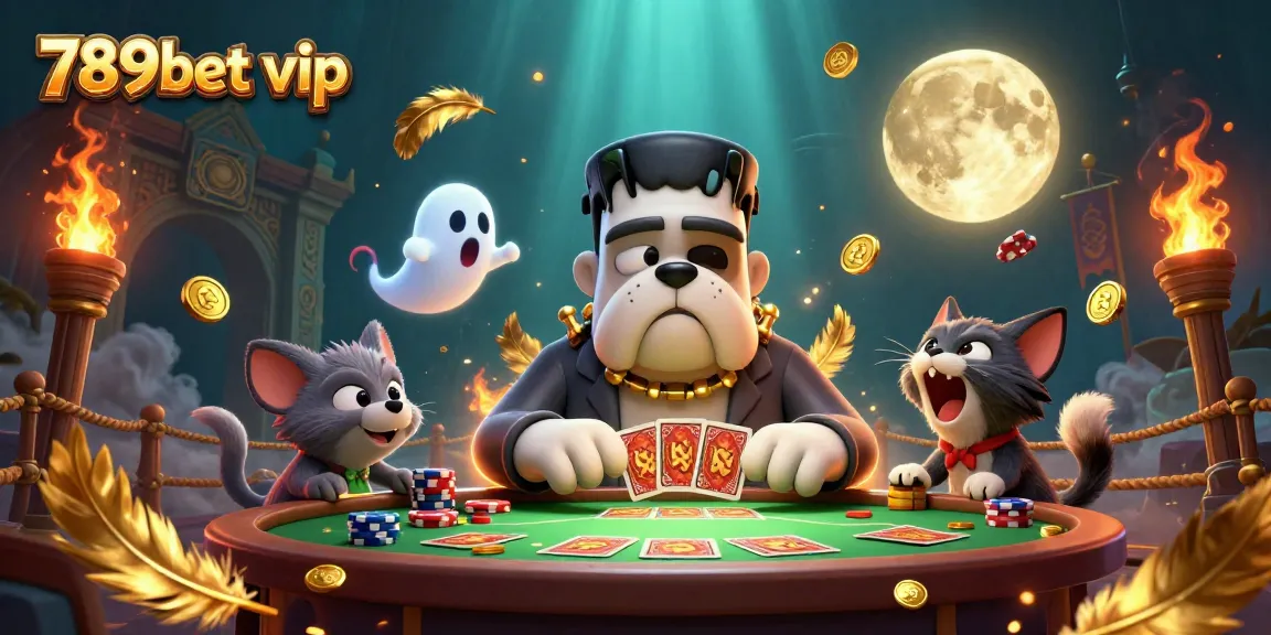 Engage with 789bet vip in an electrifying casino showdown with cartoon characters and dynamic game elements.