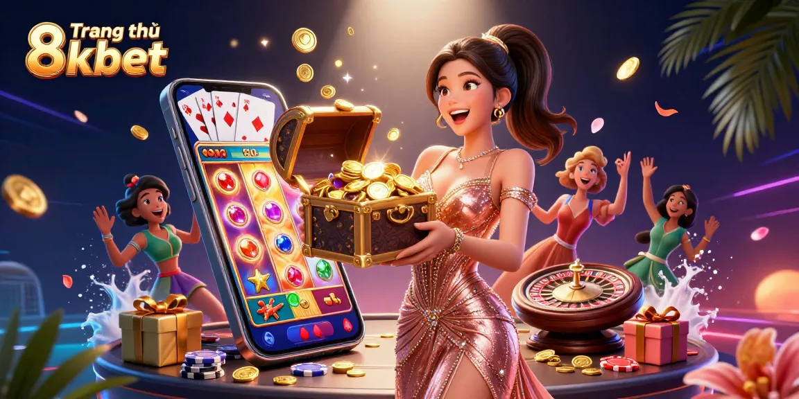 Experience thrilling wins and excitement at Trang chủ 8kbet with a glamorous treasure chest overflowing with riches