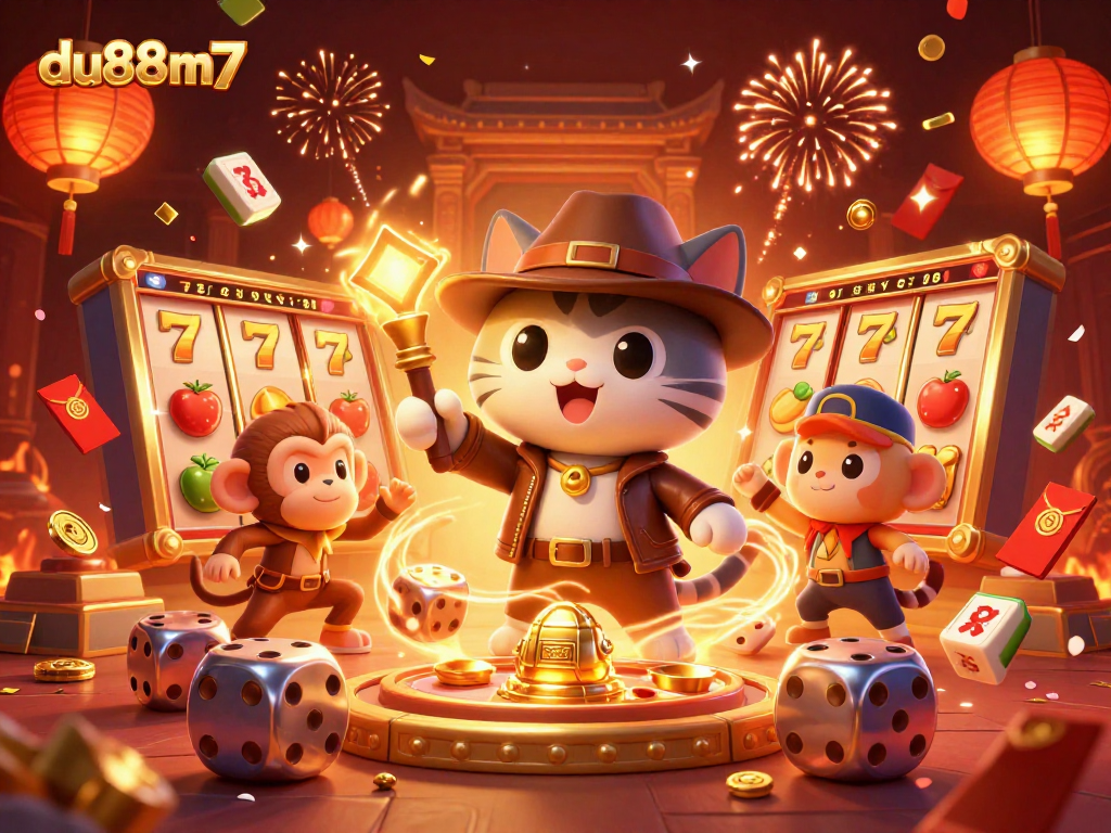 Engage in thrilling gameplay at du88m7 with vibrant casino elements and dynamic characters.