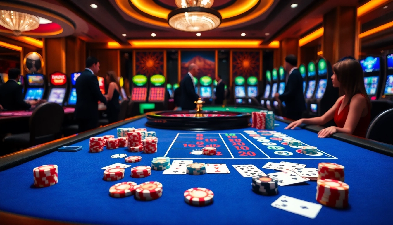 Experience the thrill of c168 okvip with vibrant casino games that captivate players in a luxurious setting.