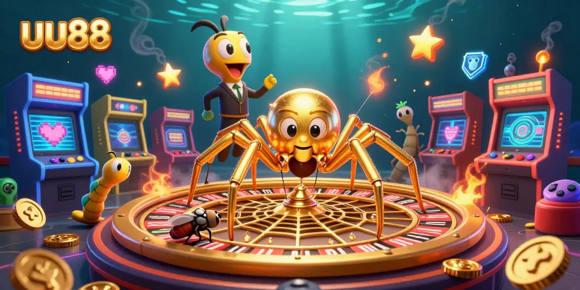 Experience the thrill of betting at uu88 with a 3D spider and roulette wheel spectacular.