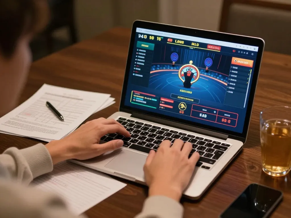 Engaging gameplay at fun79 with a player strategizing while betting online.