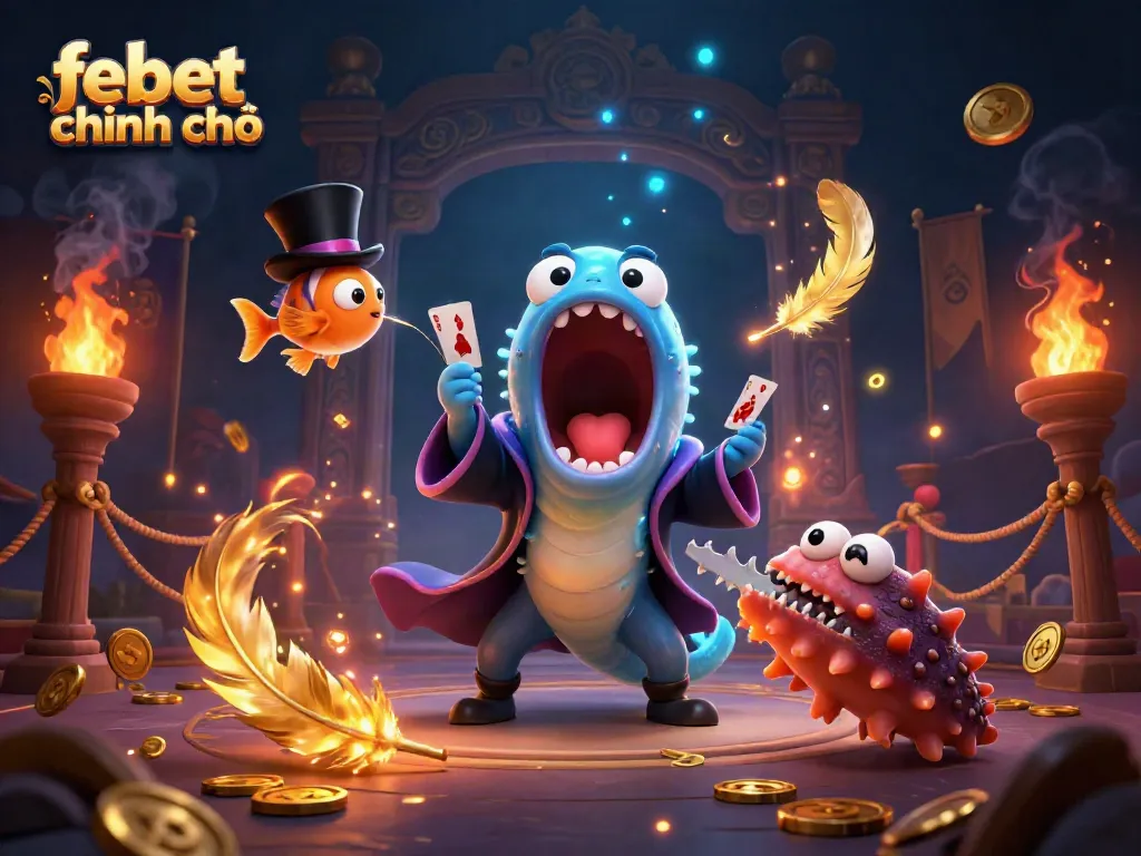 Experience the thrilling magic of casino games with febet chính chủ featuring vibrant sea creatures and dynamic elements.