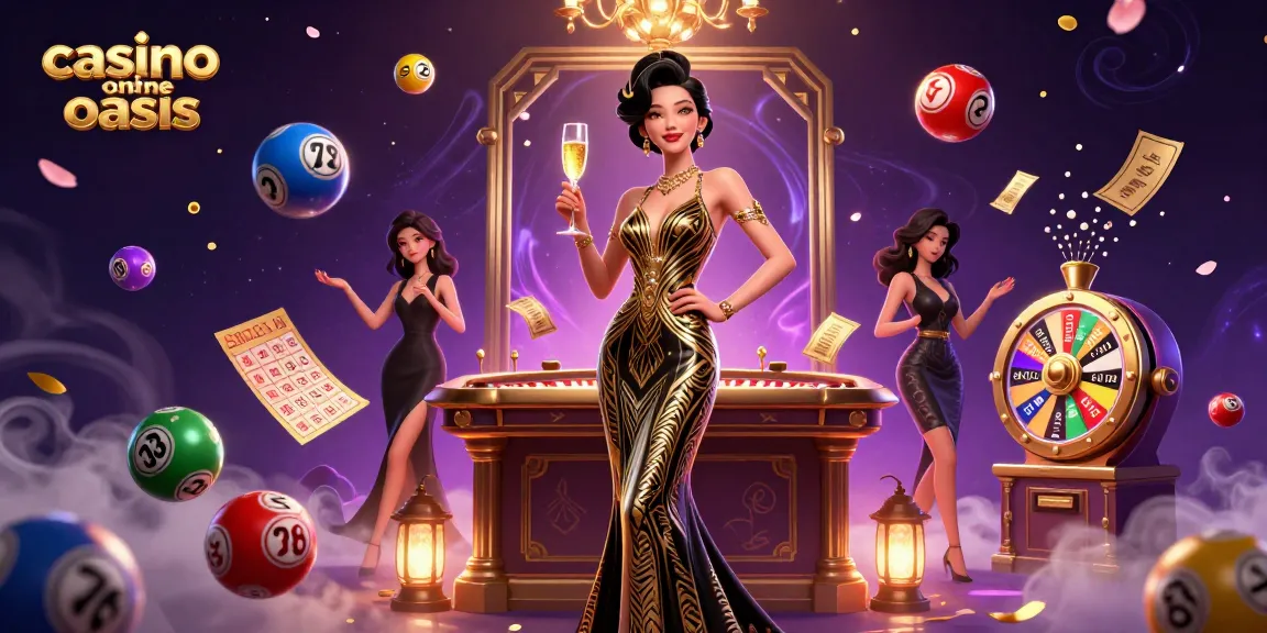 Experience excitement in a casino ohne oasis atmosphere with colorful game elements celebrating wins.