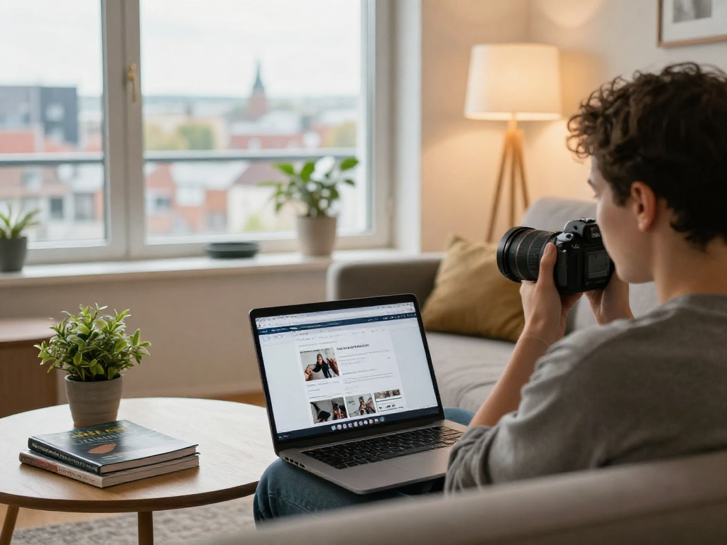 Moderne Monteurzimmer Hannover mit gemütlicher Atmosphäre und Arbeitsbereich.