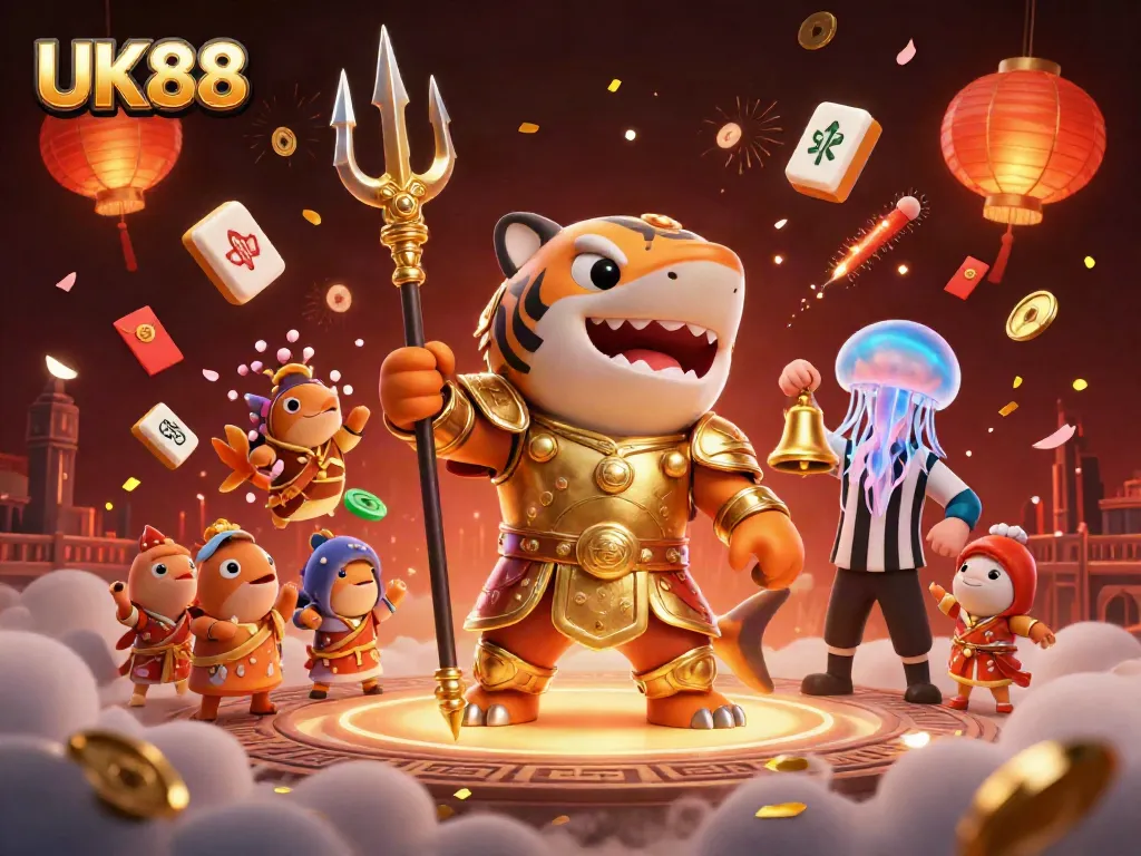Catch the excitement at UK88 with a fierce shark warrior leading the gaming scene!