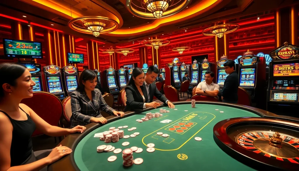 Experience thrilling games at 23win with vibrant casino visuals and high-stakes excitement.