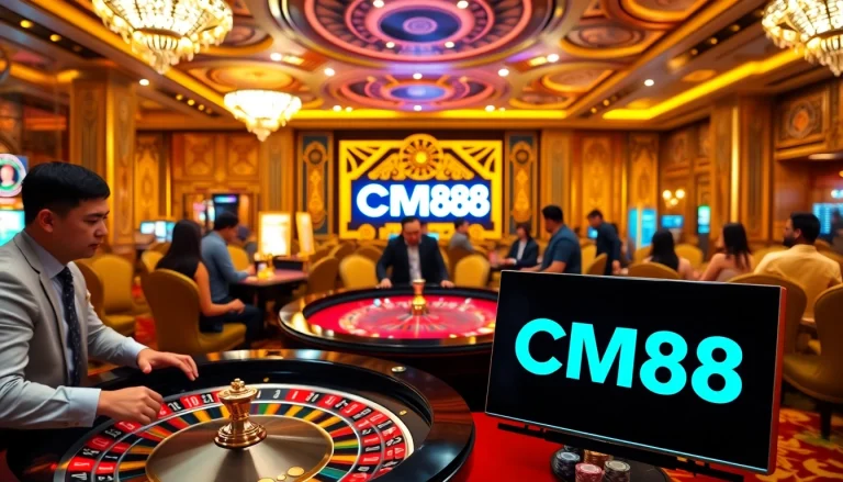 Players enjoy exciting roulette action while betting at CM88, highlighting a thrilling casino experience.