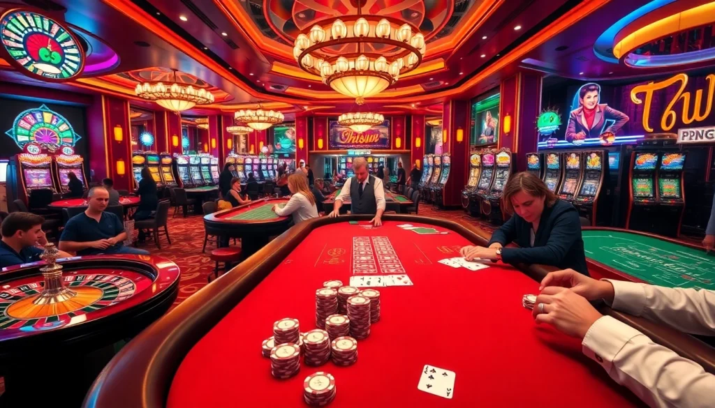 Engage in thrilling gameplay at 789win club with vibrant casino tables and intense poker action.