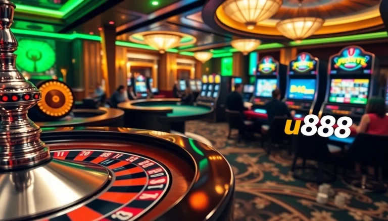Experience the thrill of u888 online gaming in a luxurious casino environment.