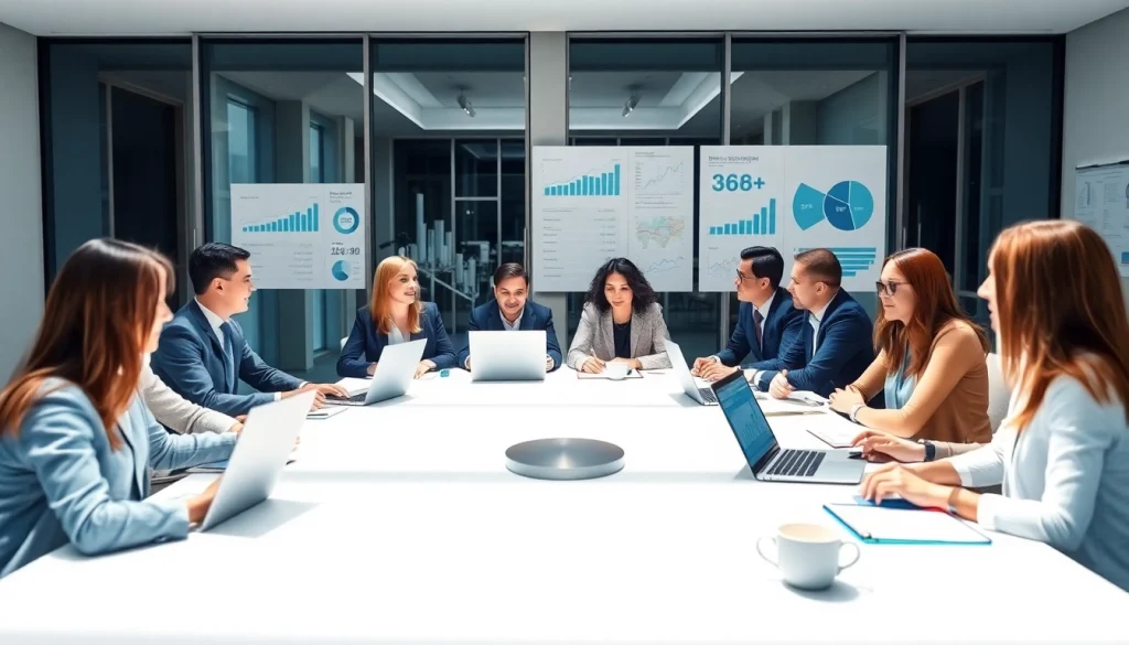 Kollaboratives Treffen zur Diskussion von Strategien für Personalvermittlung Vertrieb mit diversen Fachleuten.