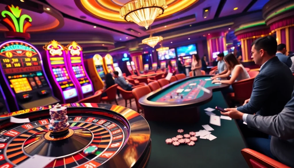 Experience the thrill of gg88 live with vibrant casino action featuring slot machines and live dealer games.