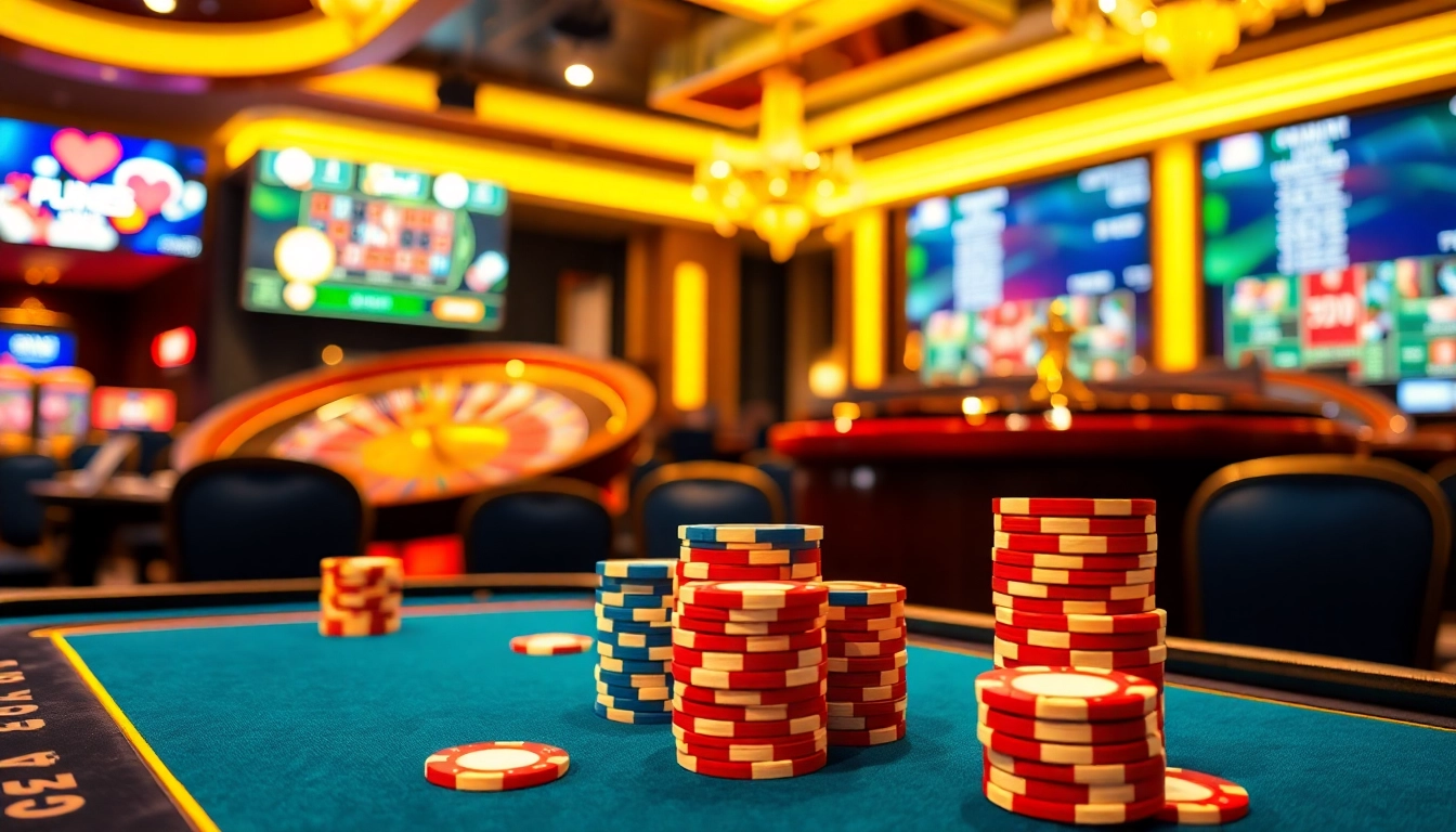 Engaging gaming experience at a casino table featuring the hidden wiki and exciting poker chips.