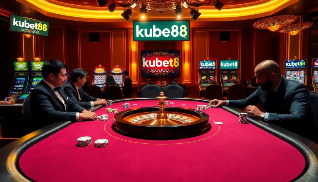 Engage with kubet88 at the luxurious poker table, where excitement meets strategy.