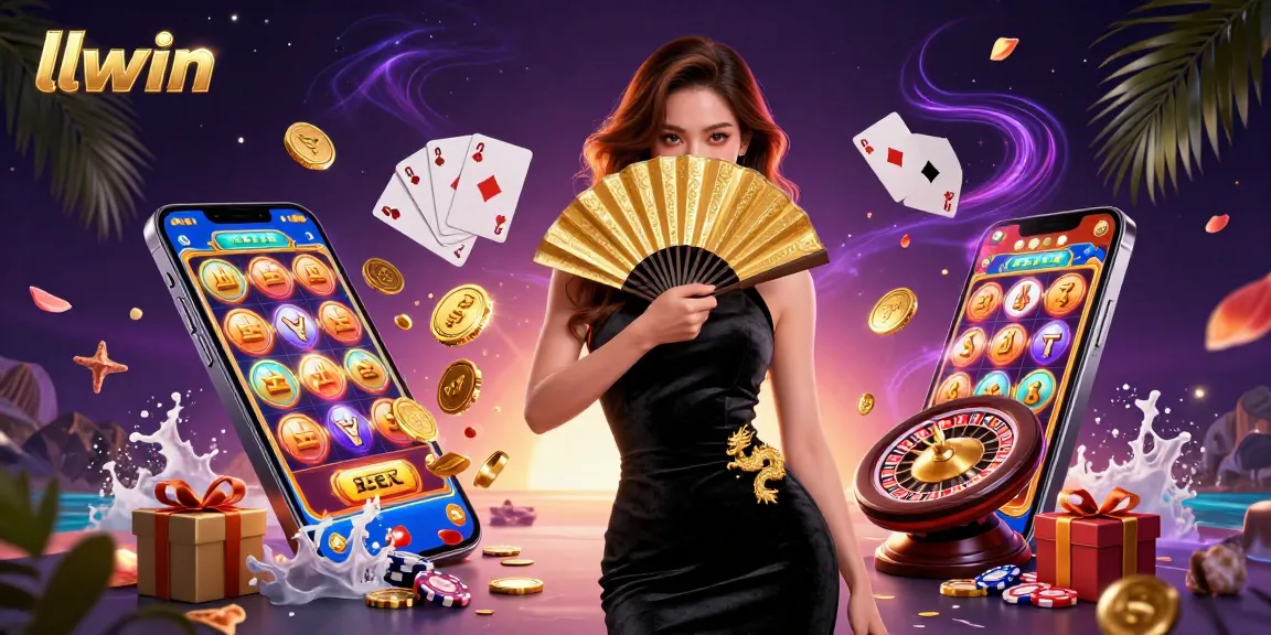 Experience thrilling gaming action with llwin, featuring stunning visuals of casino games and vibrant jackpots.