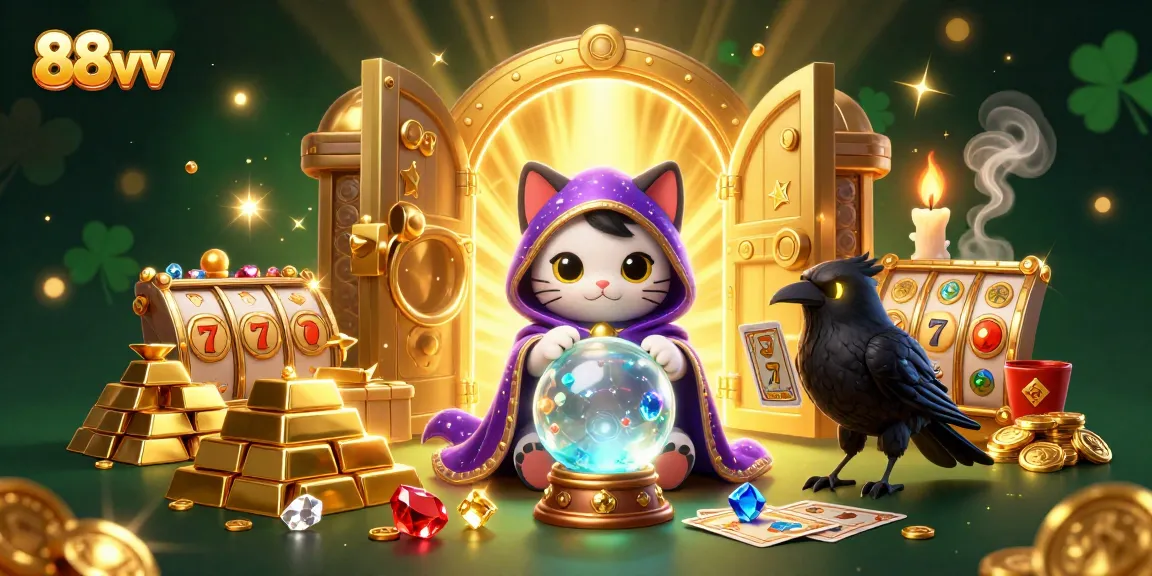 Experience thrilling wins at 88vv with vibrant slot games and magical casino elements.