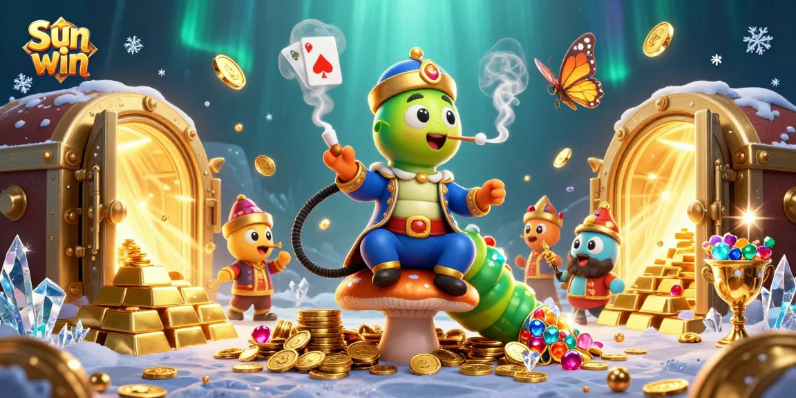 Engage with Sun win's thrilling casino scene featuring enchanting characters and golden treasures.