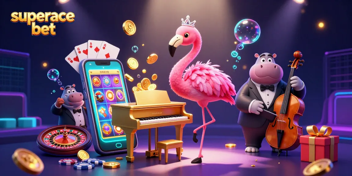Engage in immersive gameplay at superace bet with our vibrant 3D casino scene featuring dynamic characters and exciting gaming elements.